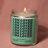 Self Love affirmation Candles- 9oz coconut Wax