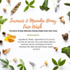 raw Manuka honey &amp; turmeric face wash ingredients 