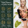 NEW! Gua Sha tool + Jade Roller facial massage tool set w Micro Needle effect Trending skincare product