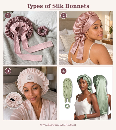 Four Types of Silk Bonnets: Which One Is Right for You? How to choose the right bonnet for ¥our hair type and needs.