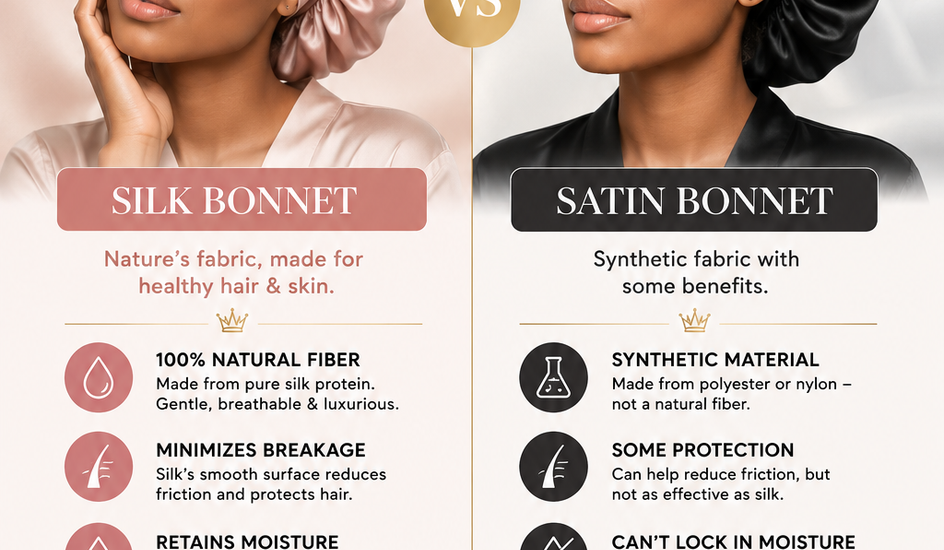 Silk vs Satin: What Is the Difference? Lets breakdown the benefits of Silk for your hair...