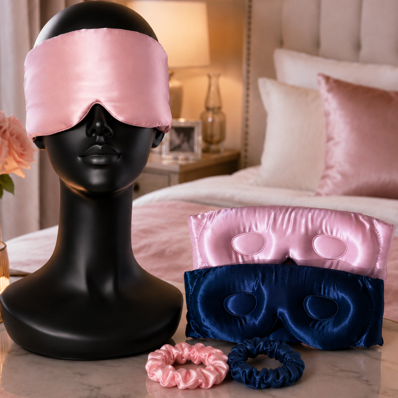 100% Mulberry Silk 3D contoured Eye Mask for sleeping