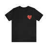 Camiseta con gráfico de corazón de amor propio