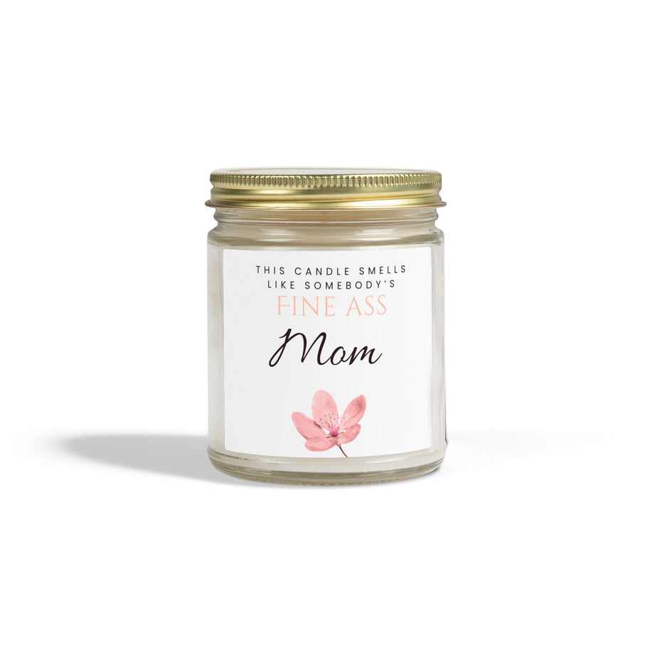 9oz clear glass candle with gold lid, 