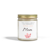 9oz clear glass candle with gold lid, 
