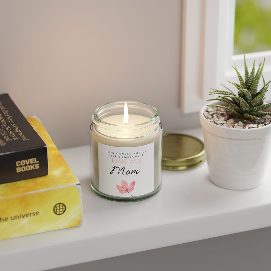 4oz clear glass candle with 