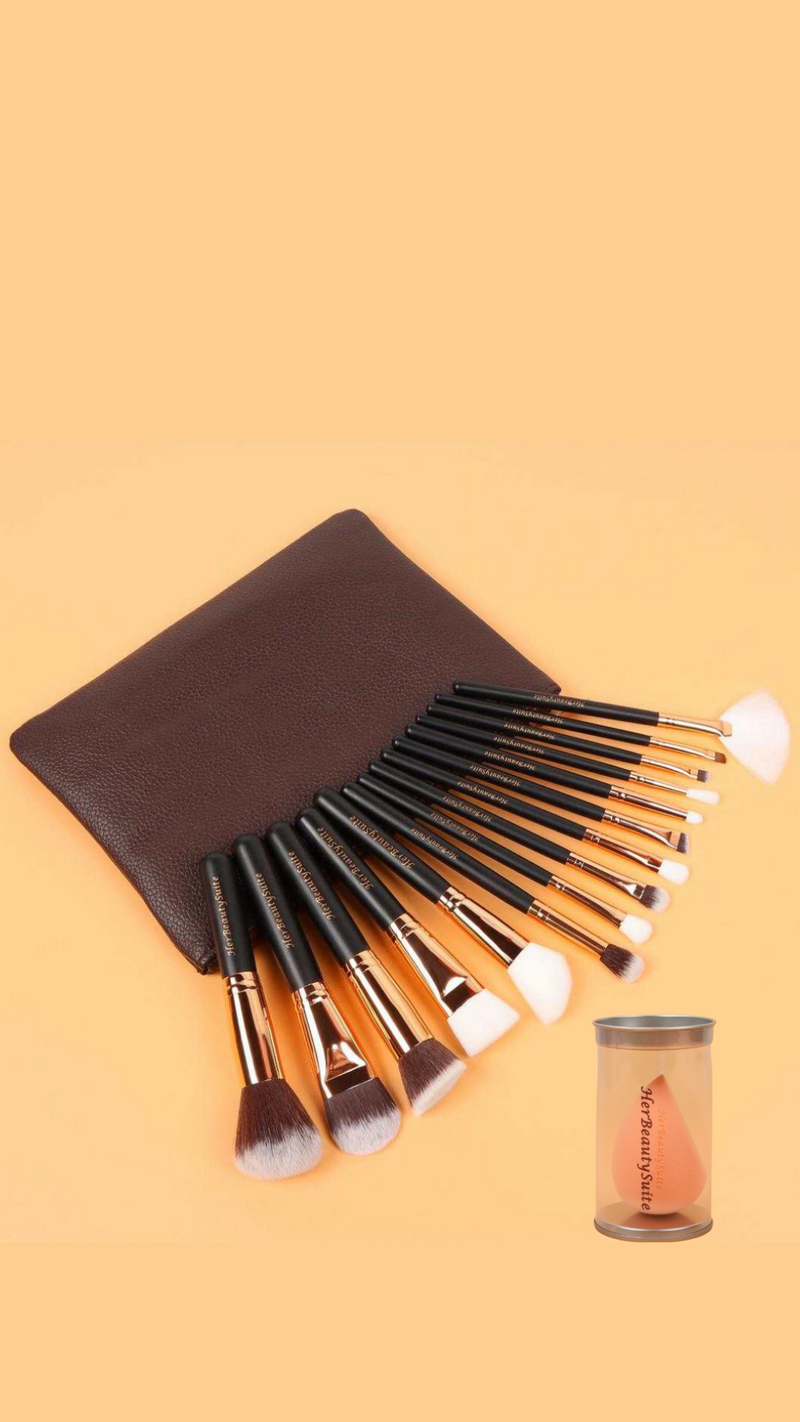 &quot;Instant Baddie&quot; Beauty Bundle gift Set - Includes Makeup brush kit, Press on nails &amp; lashes