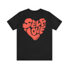 self love heart graphic t shirt