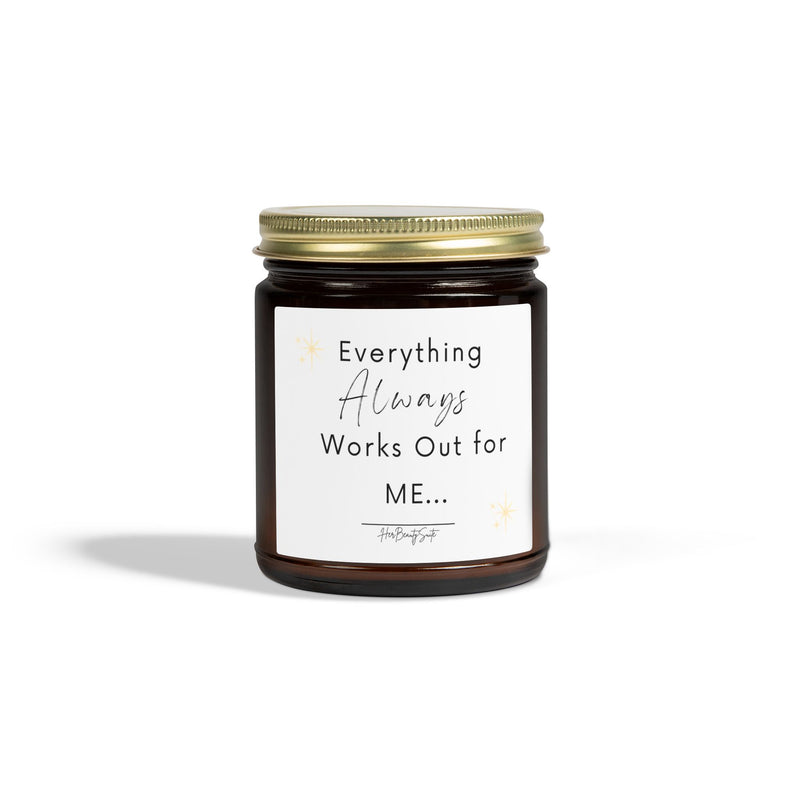 Self Love Manifestation Candle "Everything Always Works Out for Me"