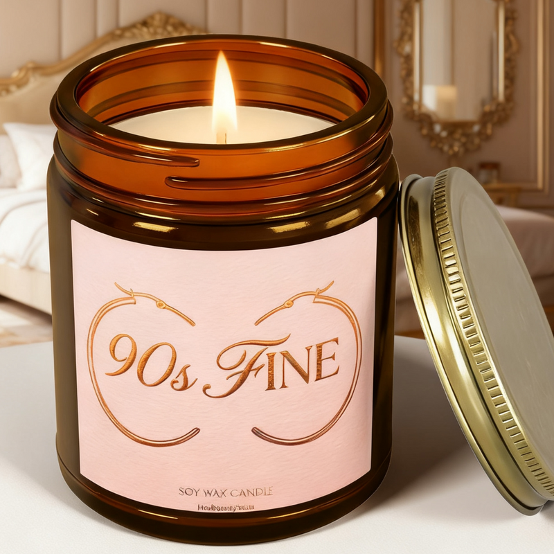 90's Fine Self Love Affirmation Candle Gift for Her Wife Girlfriend Anniversary Fiance 80's baby