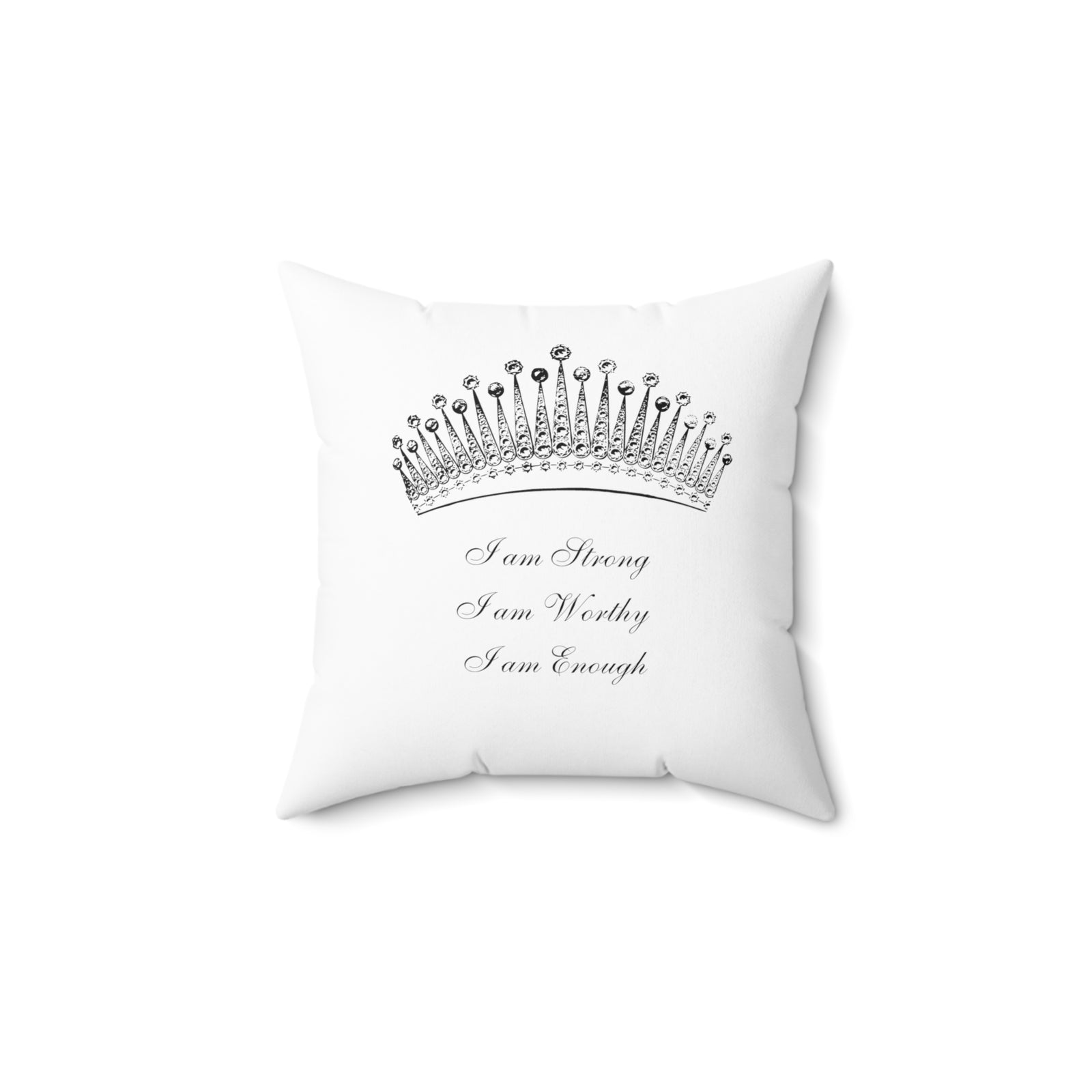 self affirmation throw pillow