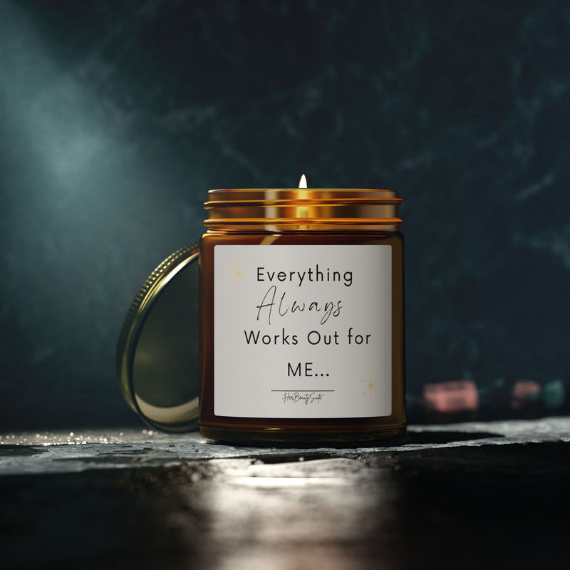 Self Love Manifestation Candle "Everything Always Works Out for Me"