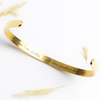 Women&#39;s Custom Gold Silver name affirmation Bracelet | Cuff Bracelet- Non tarnish