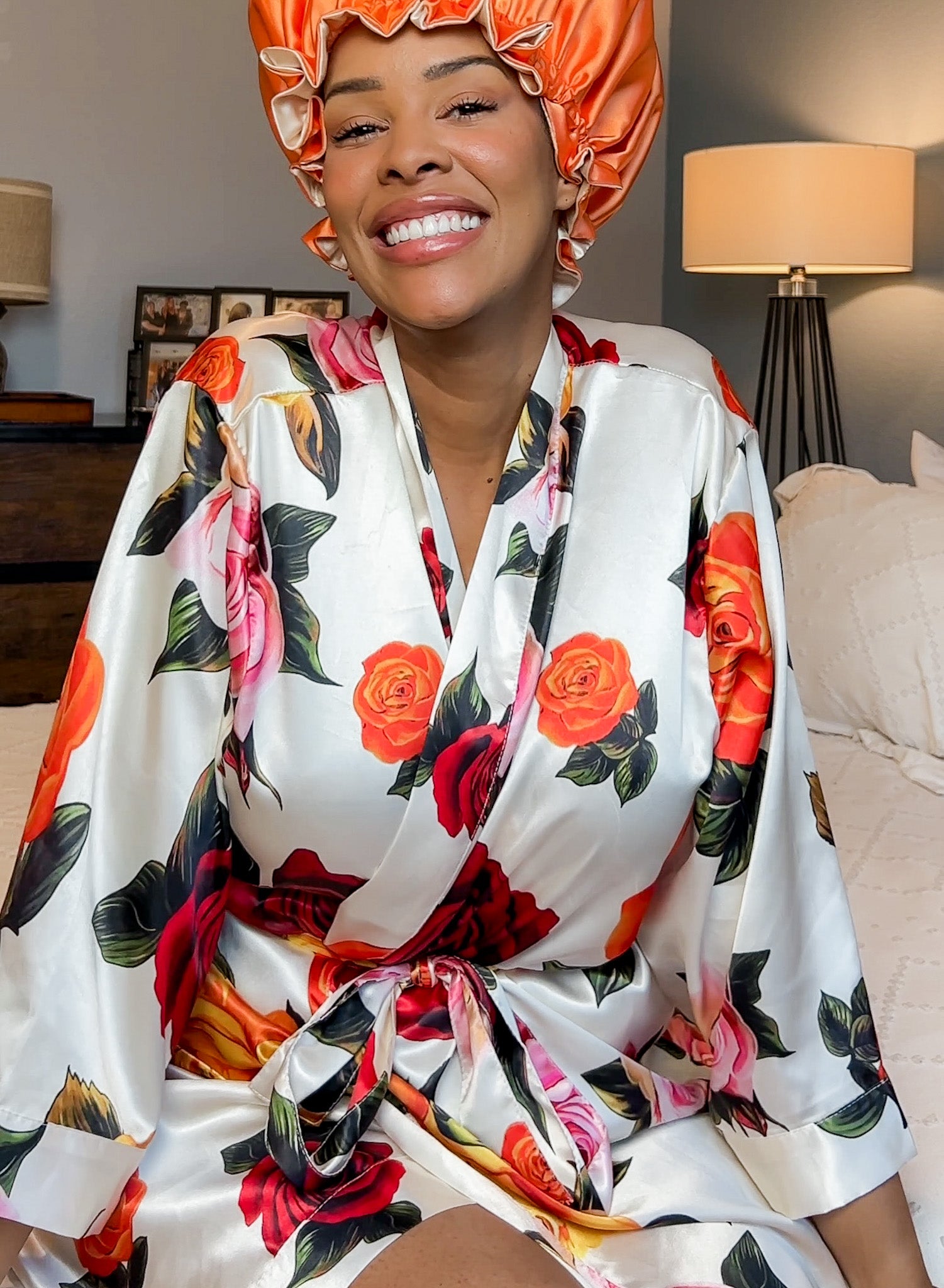 floral robe