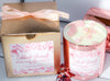 Luxury Crystal Candle | made with Rose gold tin Rose quartz &amp; real roses - 11oz Soy Wax