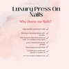 Luxury Press on nails- Handmade with acrylic