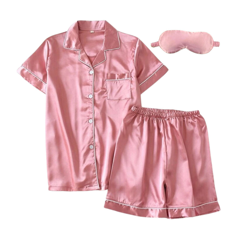 Satin short pajama set