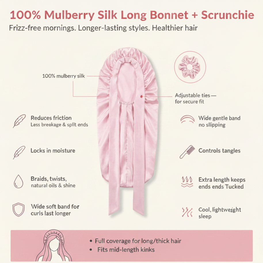 long hair silk bonnets beneifts