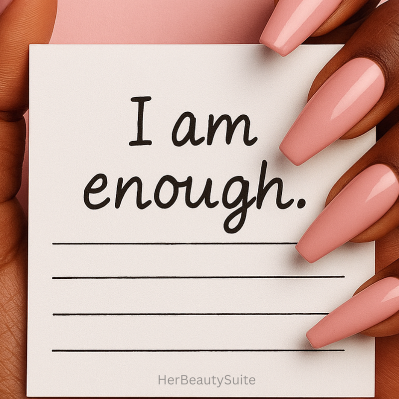 Self Affirmation Sticky Note Pad Post it Notes - Motivational Self Care Gift for Women