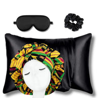 african print bonnets sets with tie