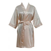 beige satin robe