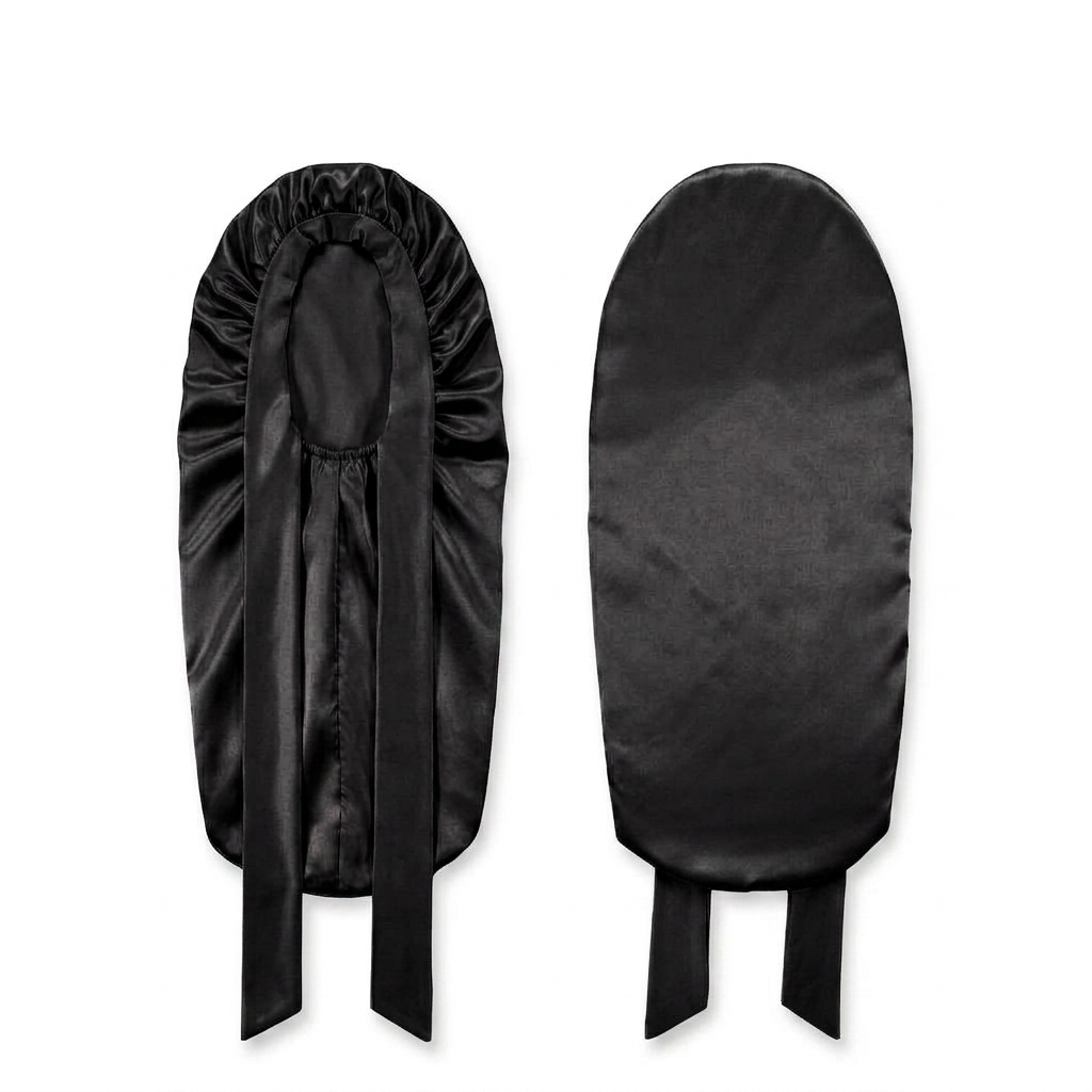 Juego de gorro para el cabello, funda de almohada y antifaz para dormir 100% seda morera - 22-Momme