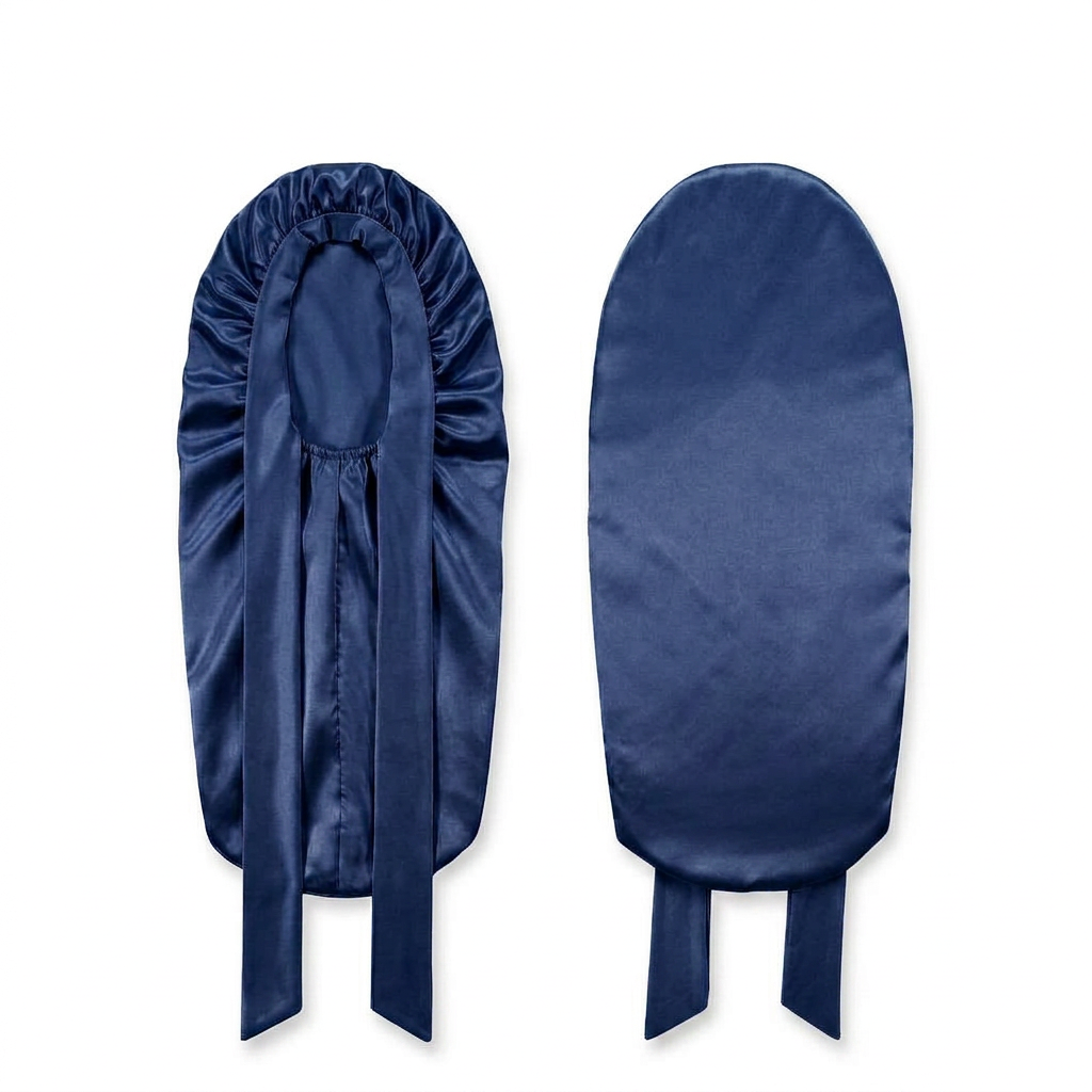 Juego de gorro para el cabello, funda de almohada y antifaz para dormir 100% seda morera - 22-Momme