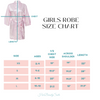 girls robe size chart