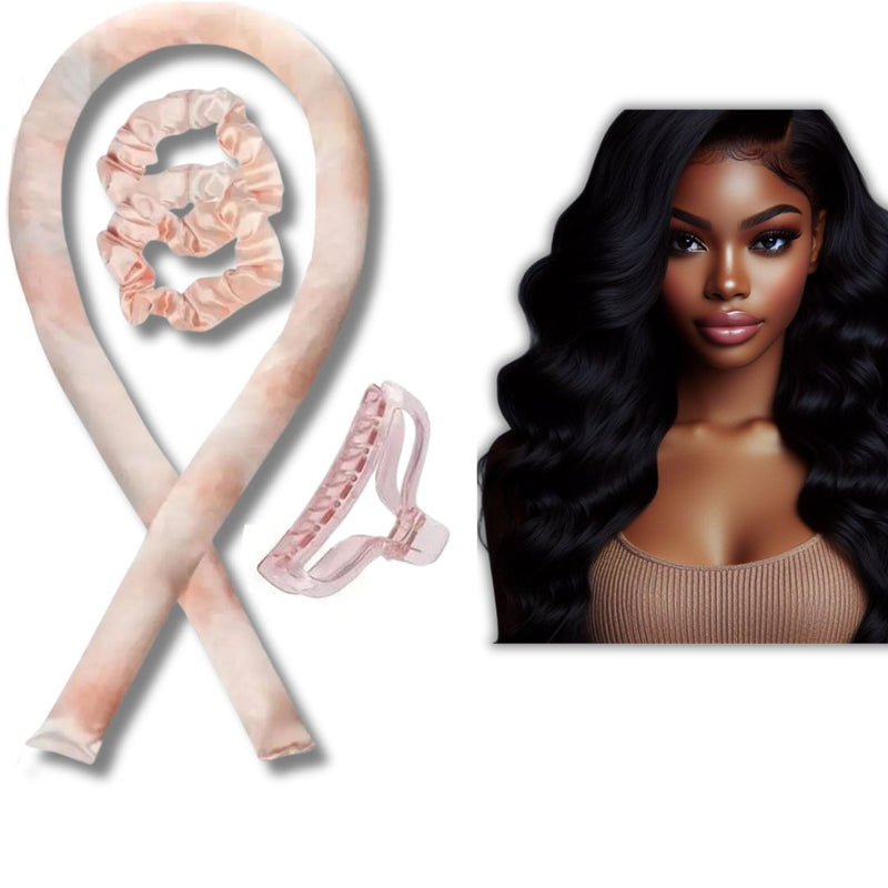 Effortless Curls- 4 pc Satin Heatless Curler Set for hair