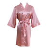 dark pink mauve satin robe