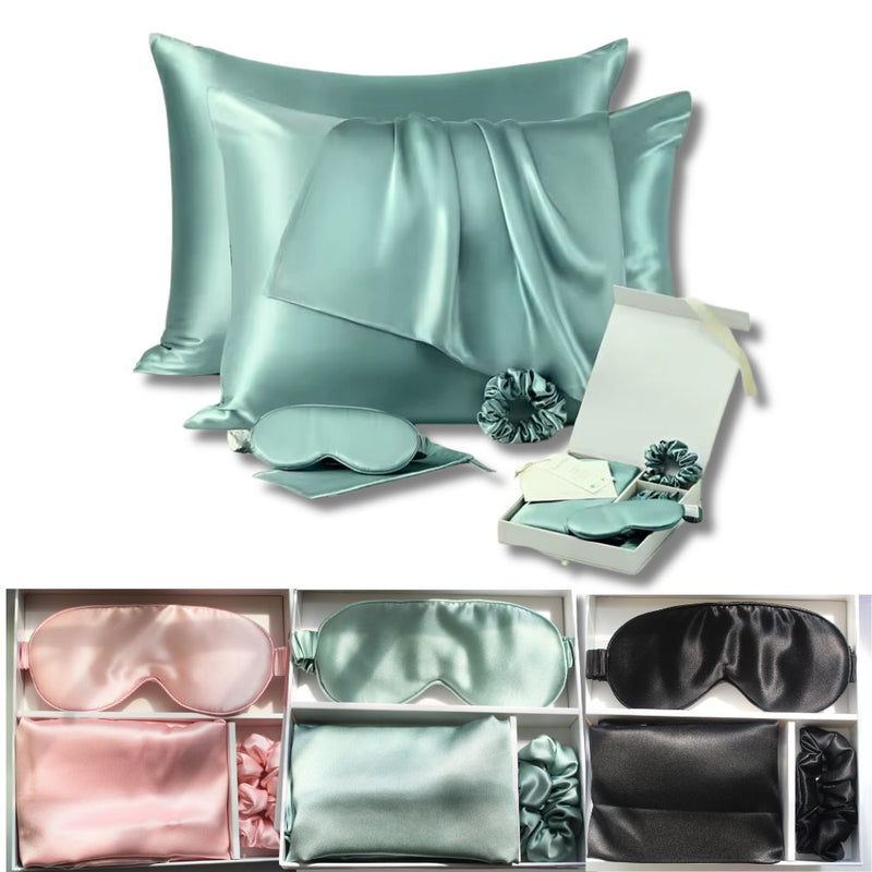 mulberry silk pillowcase sleep mask gift set for women