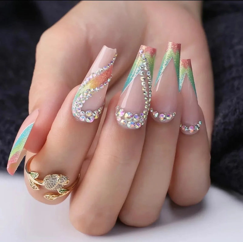 &quot;Instant Baddie&quot; Beauty Bundle gift Set - Includes Makeup brush kit, Press on nails &amp; lashes