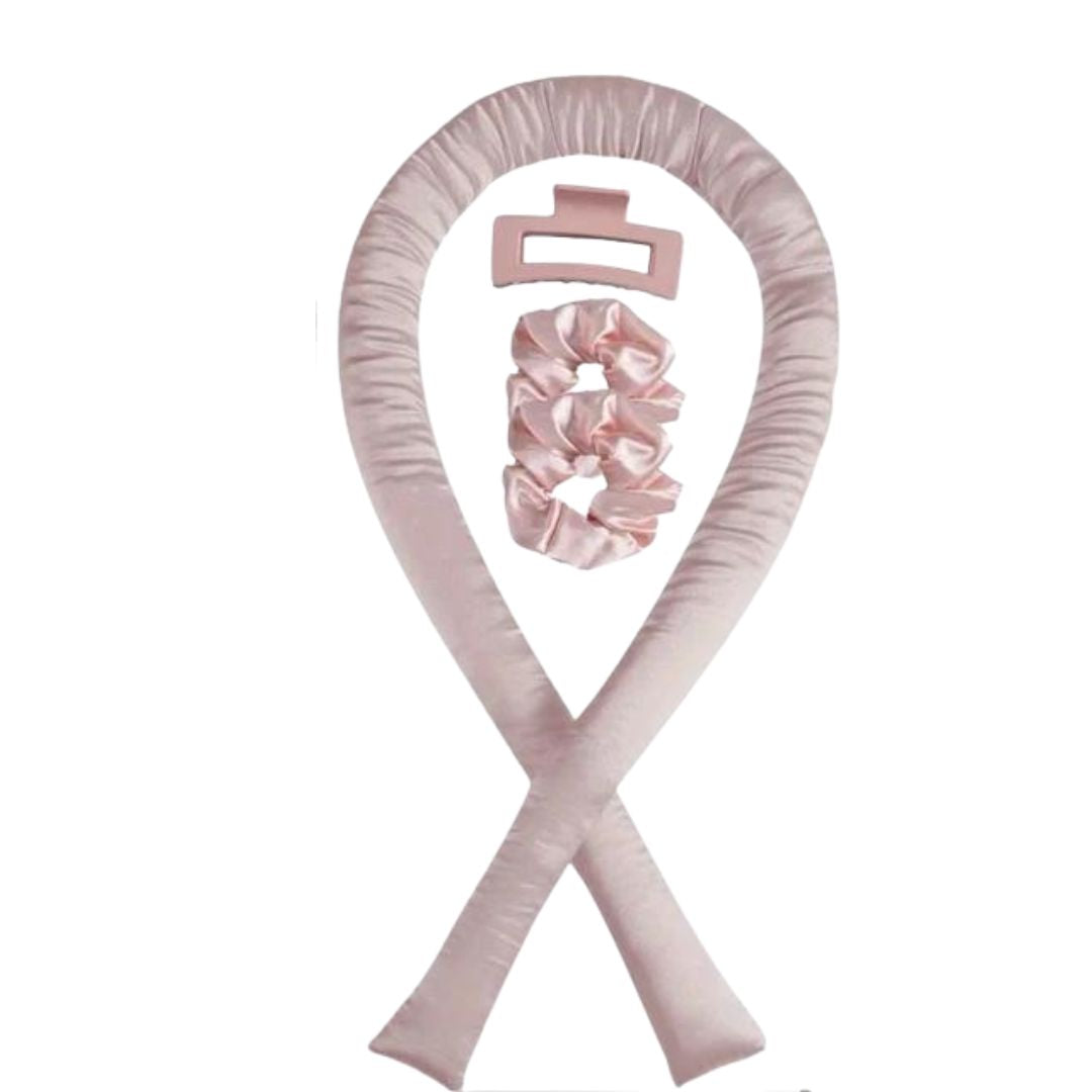 Effortless Curls- 4 pc Satin Heatless Curler Set for hair