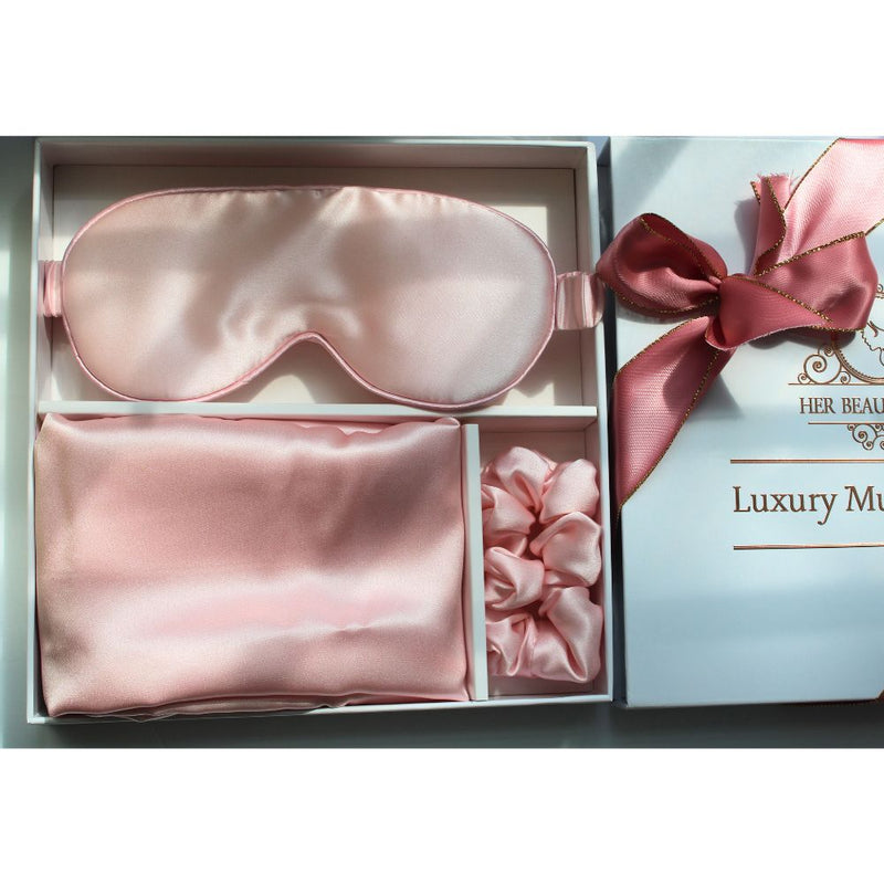 pink silk gift set