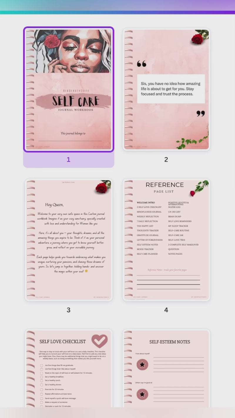 self care journal affirmation list