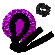 Juego de gorro para el cabello, funda de almohada y antifaz para dormir 100% seda morera - 22-Momme