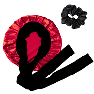 Juego de gorro para el cabello, funda de almohada y antifaz para dormir 100% seda morera - 22-Momme