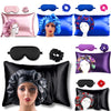 Beauty Sleep | Satin Pillowcase, Bonnet , Sleep Mask &amp; hair scrunchie set for Hair &amp; Skin
