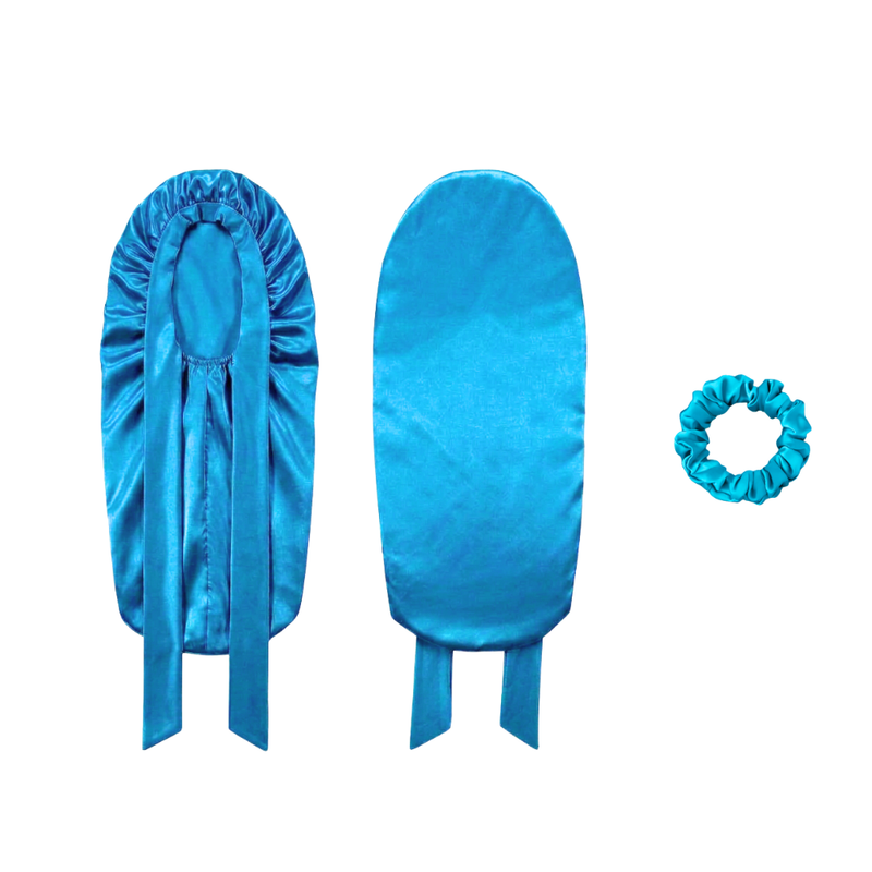 Juego de gorro para el cabello, funda de almohada y antifaz para dormir 100% seda morera - 22-Momme