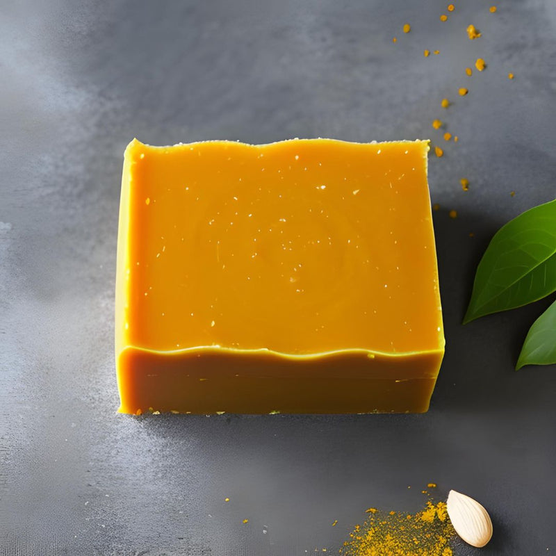 Lemon turmeric soap