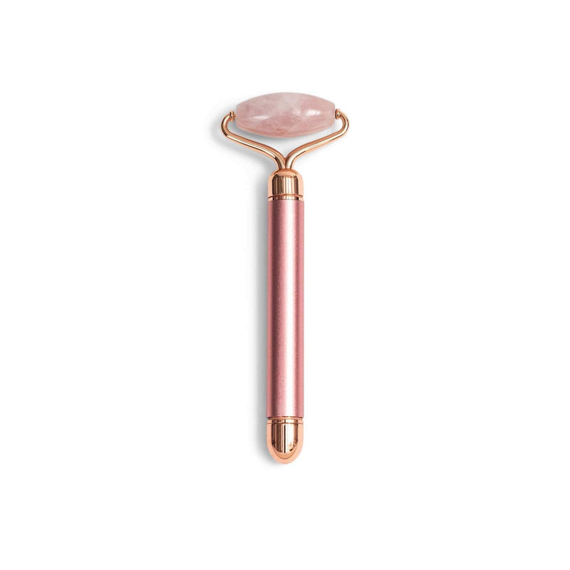Electric Face Jade Roller | Vibrating Massager- Rose quartz 2 in 1