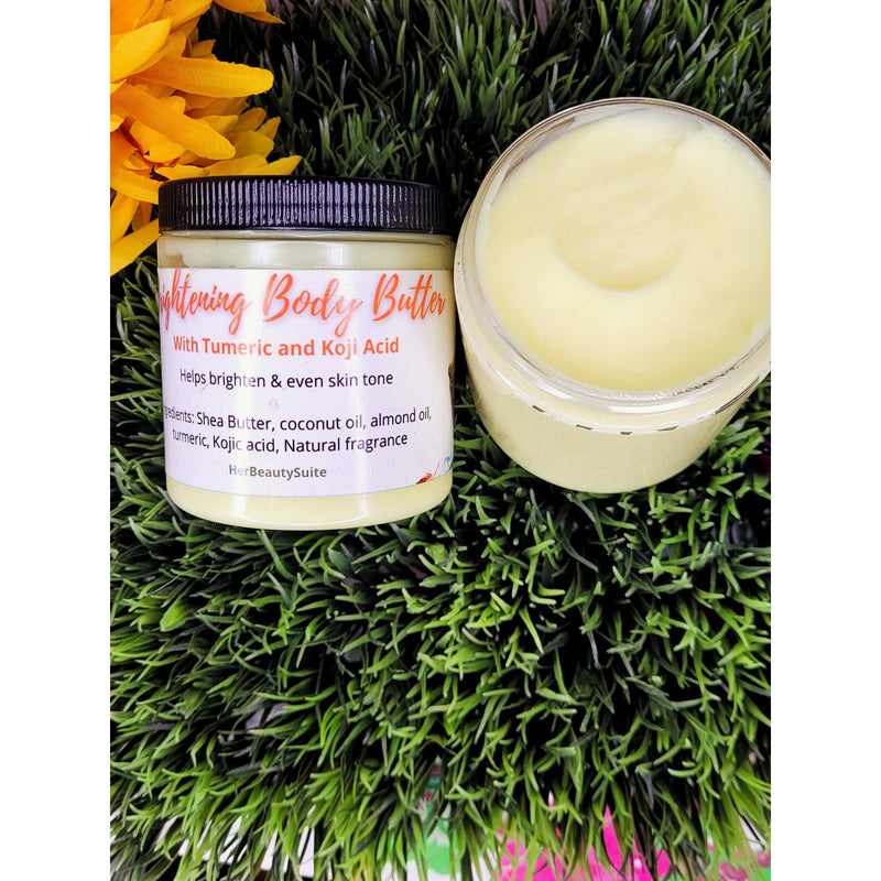 Koji Acid body butter with Turmeric - Brightens Lightens &amp; Fades Dark Spots