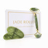 Gua Sha + Jade Stone Roller Juego de masaje facial para el cuidado de la piel antienvejecimiento